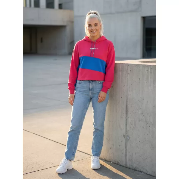  Дамски съкратен суичър PUMA INTL HOODIE TR 531649-14 ЧЕРВЕНО ЦВЕКЛО ЛИЛАВО 
