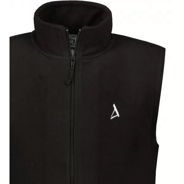  Мъжка поларена жилетка ALTISPORT ALM002518 ЧЕРНО И БЯЛО 