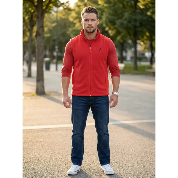  Мъжка поларена жилетка ALTISPORT ALM002518 ЧЕРВЕН 