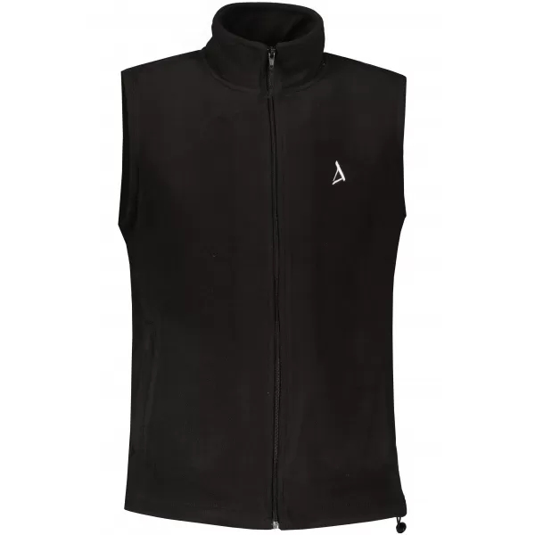  Мъжка поларена жилетка ALTISPORT ALM002518 ЧЕРНО И БЯЛО 