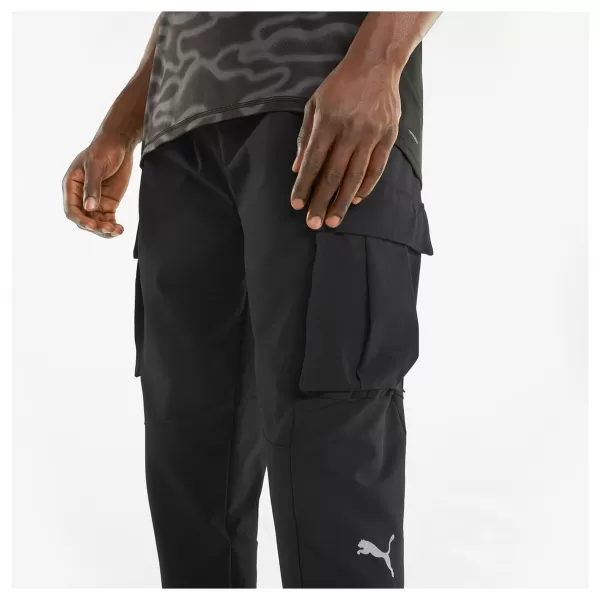  Мъжки спортен панталон PUMA RUN WOVEN CARGO PANT M 520864-01 ПУМА ЧЕРНА 
