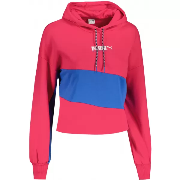  Дамски съкратен суичър PUMA INTL HOODIE TR 531649-14 ЧЕРВЕНО ЦВЕКЛО ЛИЛАВО 