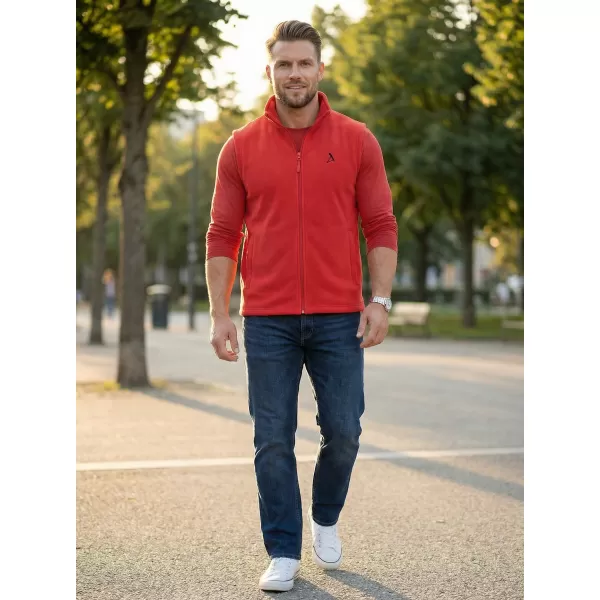  Мъжка поларена жилетка ALTISPORT ALM002518 ЧЕРВЕН 