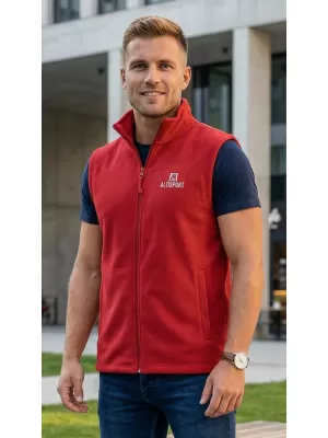 Мъжка поларена жилетка ALTISPORT ALM006518 БОРДО