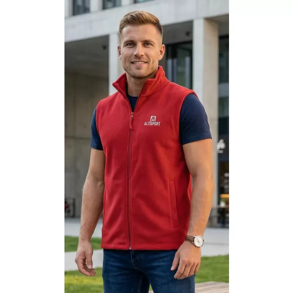  Мъжка поларена жилетка ALTISPORT ALM006518 БОРДО 