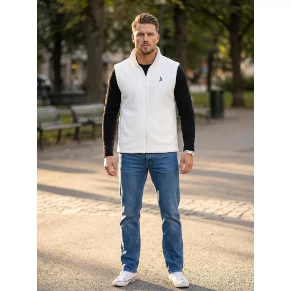  Мъжка поларена жилетка ALTISPORT ALM002518 БЯЛО 