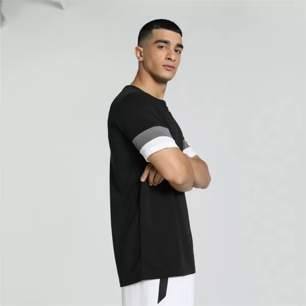  Мъжка функционална тениска PUMA TEAMRISE JERSEY 704932-03 ПУМА ЧЕРНО/ПУШЕНА ПЕРЛА/ПУМА БЯЛО 