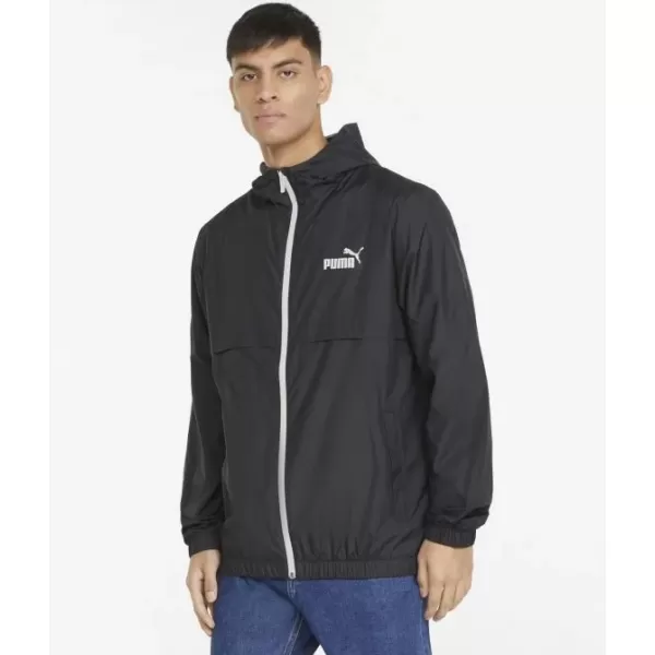  Мъжко яке PUMA ESS SOLID WINDBREAKER 847484-01 BLACK ПУМА ЧЕРНА 