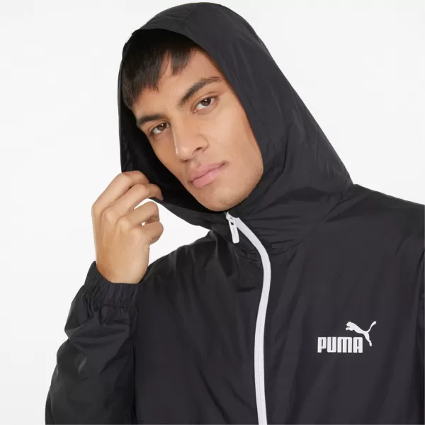  Мъжко яке PUMA ESS SOLID WINDBREAKER 847484-01 BLACK ПУМА ЧЕРНА 