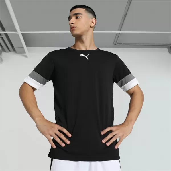  Мъжка функционална тениска PUMA TEAMRISE JERSEY 704932-03 ПУМА ЧЕРНО/ПУШЕНА ПЕРЛА/ПУМА БЯЛО 