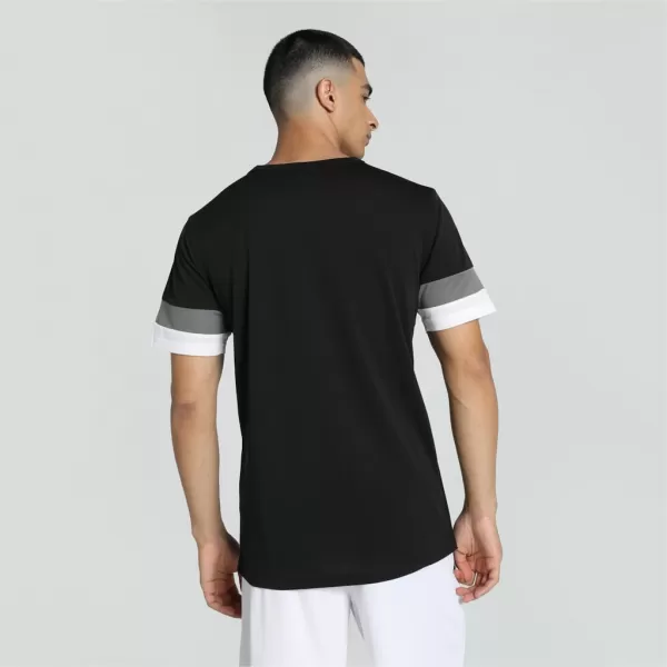  Мъжка функционална тениска PUMA TEAMRISE JERSEY 704932-03 ПУМА ЧЕРНО/ПУШЕНА ПЕРЛА/ПУМА БЯЛО 