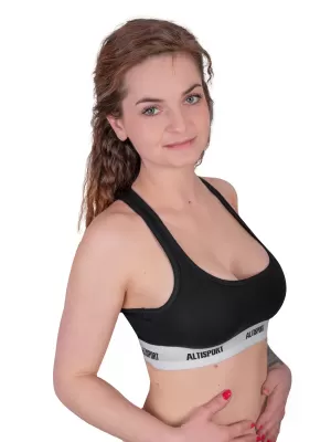 Дамски сутиен ALTISPORT DAKA LUNX085 ЧЕРНО БЯЛА