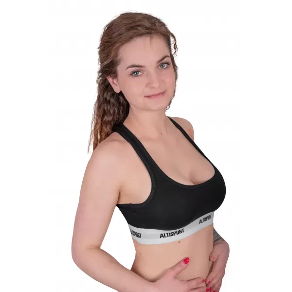  Дамски сутиен ALTISPORT DAKA LUNX085 ЧЕРНО БЯЛА 