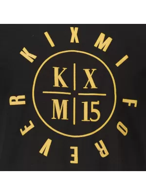 Мъжка тениска KIXMI KIXM004129 ЧЕРНО И ЗЛАТНО