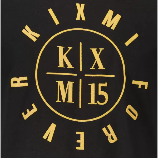  Мъжка тениска KIXMI KIXM004129 ЧЕРНО И ЗЛАТНО 