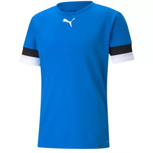 Мъжка функционална тениска PUMA TEAMRISE JERSEY 704932-02 ELECTRIC BLUE LEMONADE/ ЕЛЕКТРИКОВО СИНЯ ЛИМОНАДА/ПУМА ЧЕРНО/ПУМА БЯЛО 