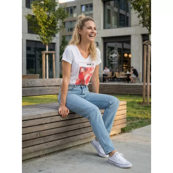  Дамска тениска с къс ръкав SAM 73 ILDA WT 855 БЯЛО 