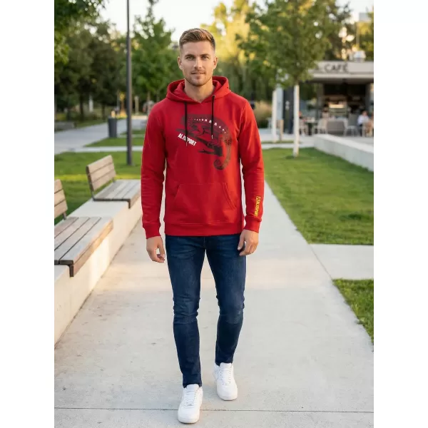  Мъжки суичър ALTISPORT ALM017AL304 ЧЕРВЕН 
