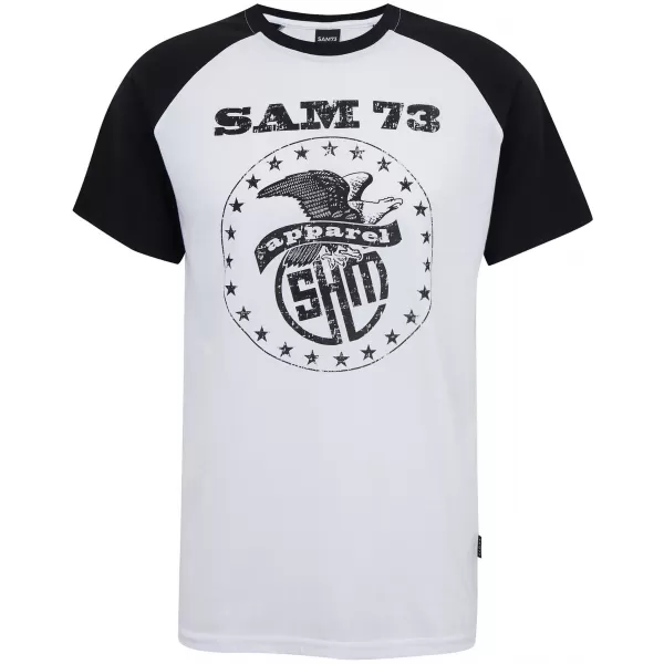  Мъжка тениска с къс ръкав SAM 73 JORDAN MT 805 БЯЛО 