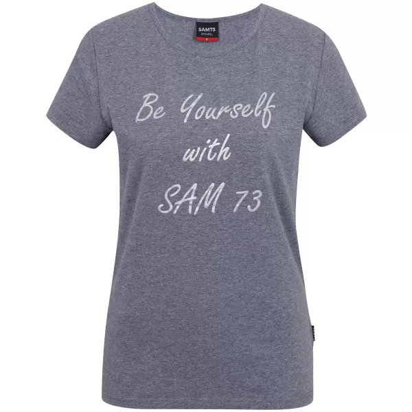  Дамска тениска с къс ръкав SAM 73 RENÉE WT 842 СИВО 