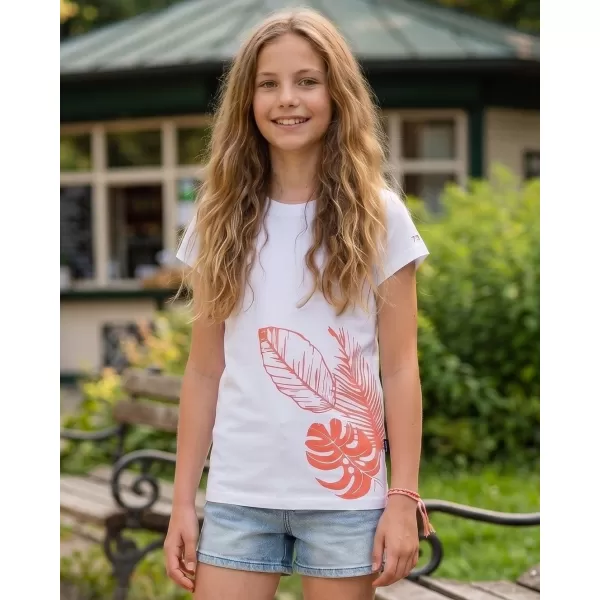  Тениска за момиче с къс ръкав SAM 73 STEPHANIE GT 562 БЯЛО 
