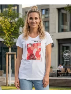 Дамска тениска с къс ръкав SAM 73 ILDA WT 855 БЯЛО