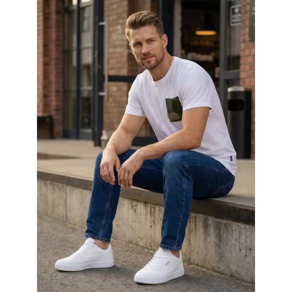 Мъжка тениска с къс ръкав SAM 73 SEAN MT 796 БЯЛО 