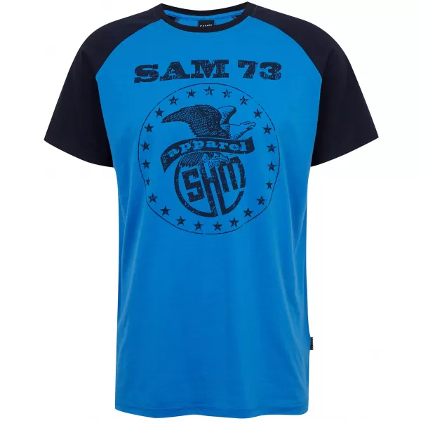  Мъжка тениска с къс ръкав SAM 73 JORDAN MT 805 ЯРКО СИНЬО 