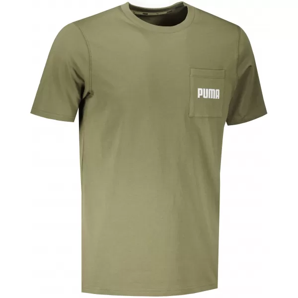  Мъжка тениска PUMA MODERN BASIC POCKET TEE ТЪМНОЗЕЛЕН МЪХ 