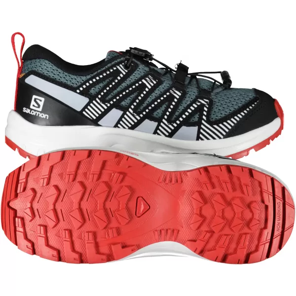  Детски обувки SALOMON XA PRO V8 J L41613700 СИВО/СИНЬО/ЧЕРВЕНО 