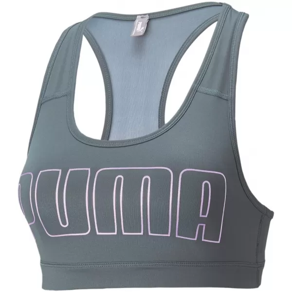  Дамски сутиен PUMA MID IMPACT 4KEEPS GRAPHIC BRA PM 520306-42 СИВО 