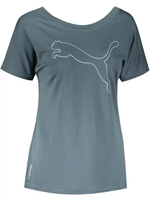 Дамска тениска PUMA TRAIN FAVORITE JERSEY CAT TEE 520260-42 СИВО