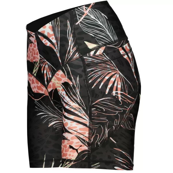  Дамски шорти PUMA TRAIN TREND AOP EVERSCULPT HIGH WAIST 5 TIGHT SHORT 521610-01 ЧЕРЕН 