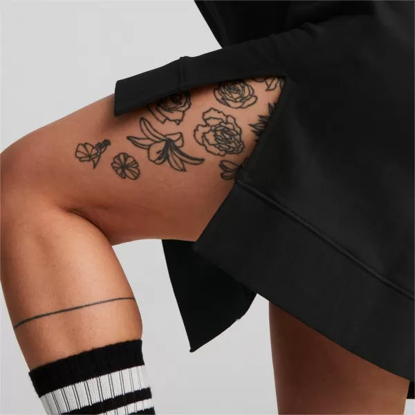  Дамски суичър PUMA HER HOODED DRESS 670817-01 ЧЕРЕН 