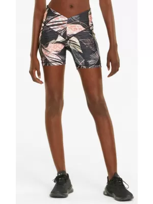 Дамски шорти PUMA TRAIN TREND AOP EVERSCULPT HIGH WAIST 5 TIGHT SHORT 521610-01 ЧЕРЕН