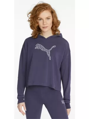 Дамски суичър PUMA POWER SUMMER GRAPHIC HOODIE TR 848402-06 СИНЬО