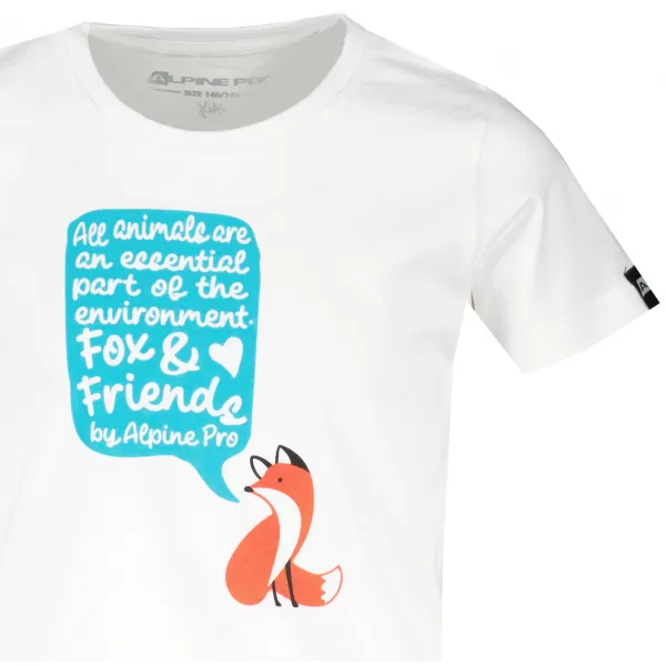  T -shirt ALPINE PRO WORLDO KTSY411 БЯЛО/СИНЬО 