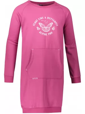 Рокля на момичето ALPINE PRO ANAHO KSKY117 FUCHSIA