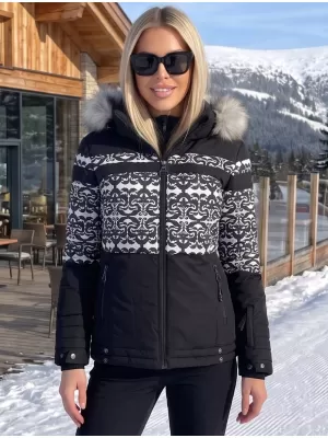 Дамско зимно яке KIXMI OLINDA ЧЕРЕН