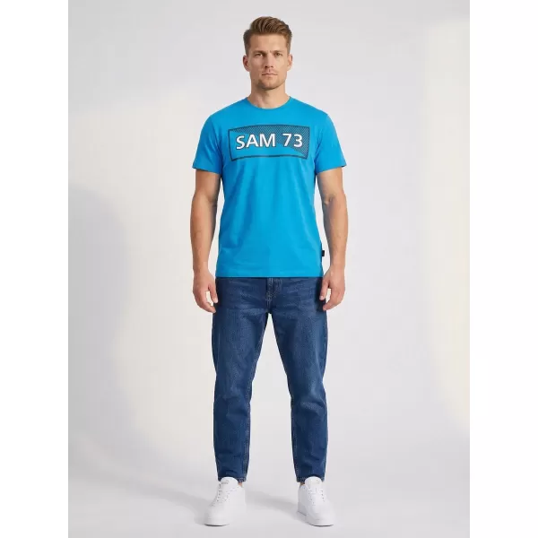  Мъжка тениска SAM 73 FENRI MT 814 ЯРКО СИНЬО 