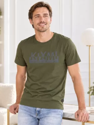 Мъжка тениска KIXMI ORLANDO ЗЕЛЕНО