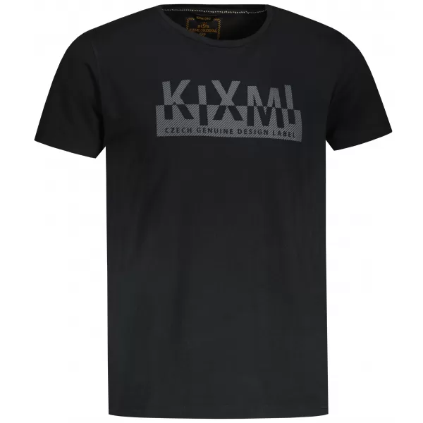 Мъжка тениска KIXMI ORLANDO ЧЕРЕН 