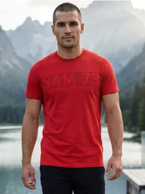 Мъжка тениска SAM 73 BARRY MT 811 ЧЕРВЕНО