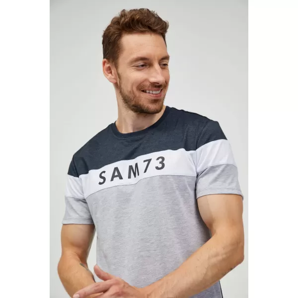  Мъжка тениска SAM 73 KAVIX MT 815 СВЕТЛО СИВО 