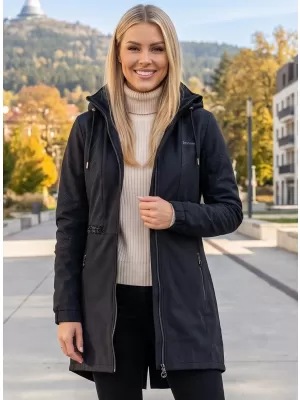 Дамско палто софтшел KIXMI ORLENA ЧЕРЕН
