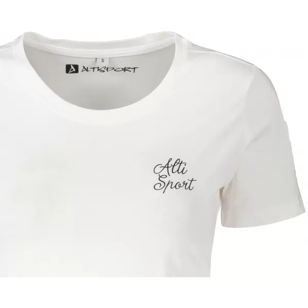  Дамска тениска с кратък топ ALTISPORT BYB/ALW056BY042 БЯЛО 