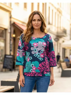 Дамски суичър KIXMI ORCHID ТЪМНО СИНЬО