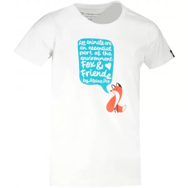  T -shirt ALPINE PRO WORLDO KTSY411 БЯЛО/СИНЬО 