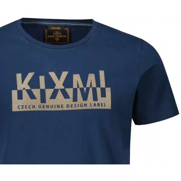  Мъжка тениска KIXMI ORLANDO ТЪМНО СИНЬО 