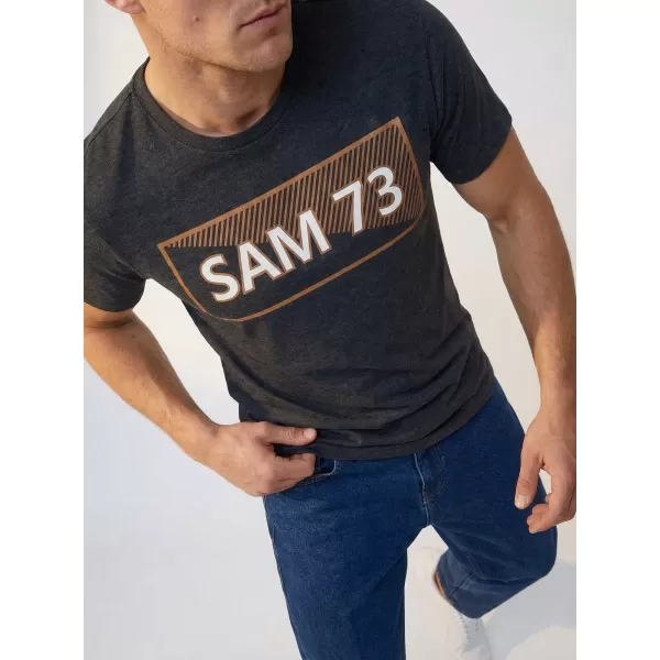  Мъжка тениска SAM 73 FENRI MT 814 ЧЕРЕН 
